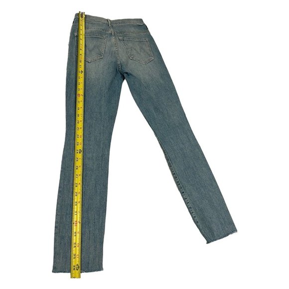 Mother Jeans The Stunner Ankle Fray Tinge Blue Size 24 ECU - Picture 5 of 16